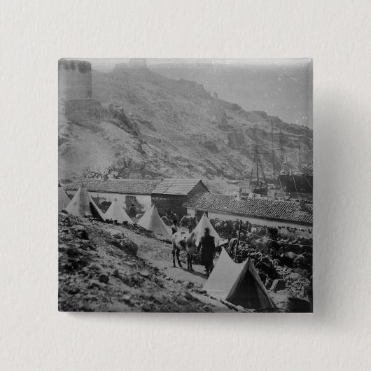 Balaklavaの港 缶バッジ (正面)