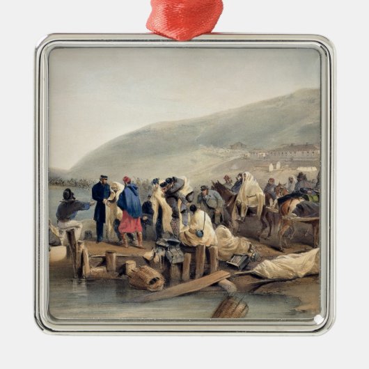 Balaklavaの病人の乗船 メタルオーナメント (正面)