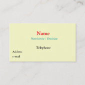 Balance 名刺 (裏面)