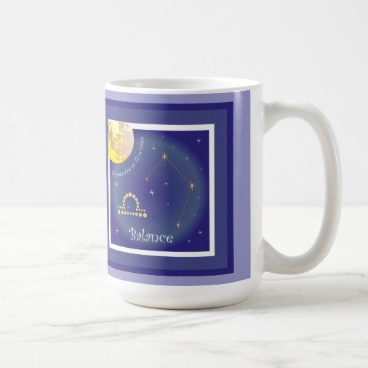 Balance 24 septembre au 23 octobre Tasse コーヒーマグカップ (右)
