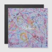 ​"Balance" Abstract Watercolor Magnetic Card (正面/裏面)