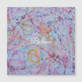 ​"Balance" Abstract Watercolor Magnetic Card (正面)