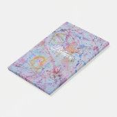 ​"Balance" Abstract Watercolor & Wax Resistance ポストイット (アングル)