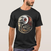 Balance and Harmony Yin Yang Symbol Nature  3 Tシャツ (正面)