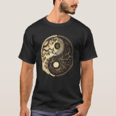 Balance and Harmony Yin Yang Symbol with Trees Tシャツ (正面)