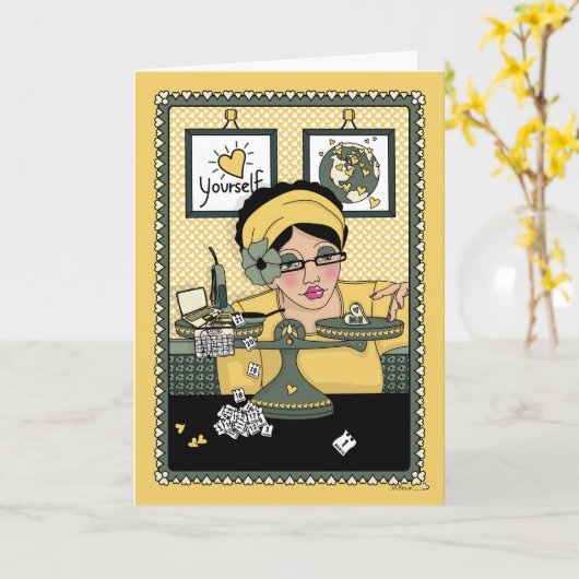 Balance_C_Greetingカードの取得 カード (黄色い花)