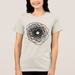 Balance in Chaos -抽象芸術ミニマリストアートデザイン トライブレンドＴシャツ
