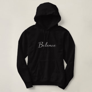 Balance - Minimalist Positive Quote Hoodie パーカ