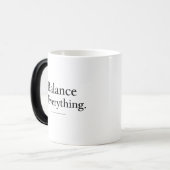 Balance Your Qi Mug – Minimalist Acupuncture Mug モーフィングマグカップ (正面左)