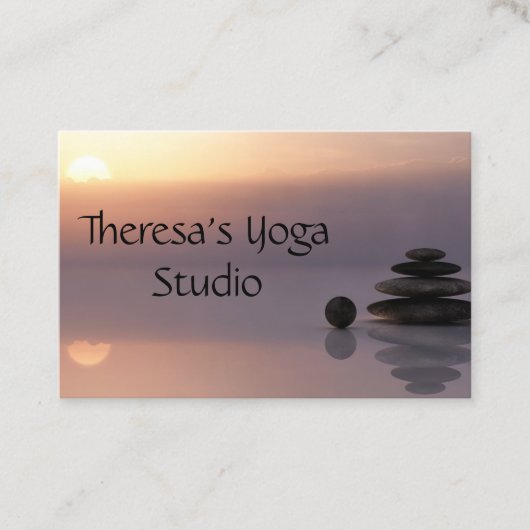 Balance Zen Yoga Business Card 名刺 (正面)