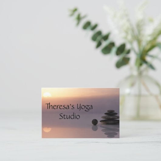 Balance Zen Yoga Business Card 名刺 (スタンド正面)