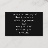 Balance Zen Yoga Business Card 名刺 (裏面)