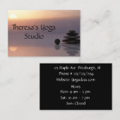 Balance Zen Yoga Business Card 名刺 (正面/裏面)