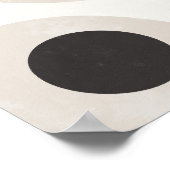 Balanced Circles – Neutral Abstract Wall Art ポスター (角)