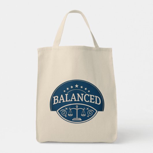 Balanced Grocery Tote Bag トートバッグ (裏面)