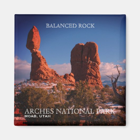 Balanced Rock, Arches National Park, Moab, Utah マグネット (正面)