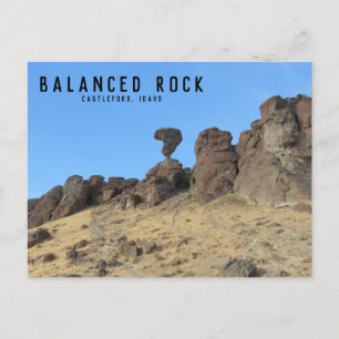 Balanced Rock Idahoフォトポストカード ポストカード