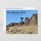 Balanced Rock Idahoフォトポストカード ポストカード (正面/裏面)
