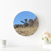 Balanced Rock Idaho Photo ラージ壁時計 (ホーム)