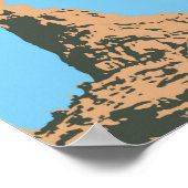 Balanced rock in Arches National Park – ユタ，アメリカ ポスター (角)