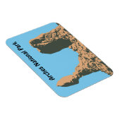 Balanced rock in Arches National Park – ユタ，アメリカ マグネット (右側)