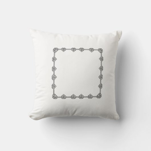 Balanced Soul Pillow | Minimalist Tibetan Boho Aes クッション (正面)