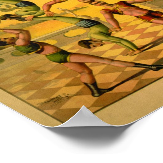 Balancing Acrobats Circusポスター ポスター (角)