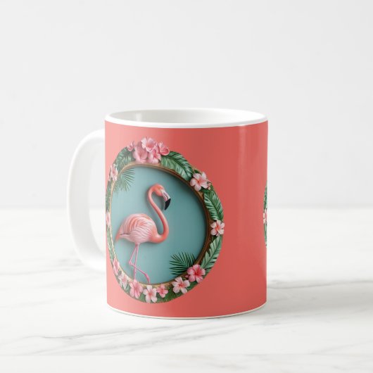 Balancing Flamingo コーヒーマグカップ (正面左)