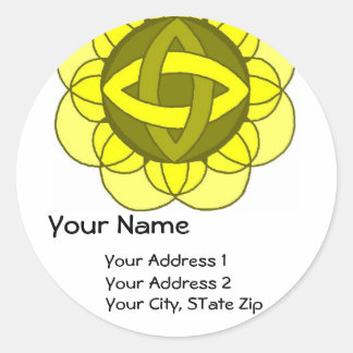 「Balancing the 太陽の Plexus」住所 シール