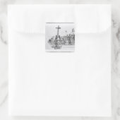 Balboa海岸で十字架を設定 スクエアシール (バッグ)