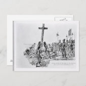 Balboa海岸で十字架を設定 ポストカード (正面/裏面)