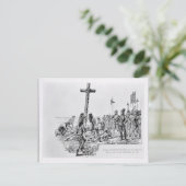 Balboa海岸で十字架を設定 ポストカード (スタンド正面)