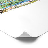 Balboa Island、ニューポートビーチ、Cartoon Map ポスター (角)