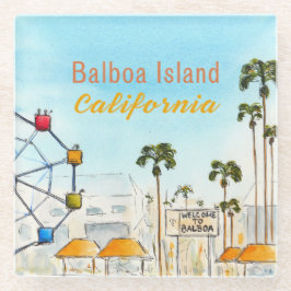 Balboa Island Newport Beach Coaster ガラスコースター