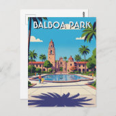 Balboa Park San Diego CA Travel ポストカード (正面/裏面)
