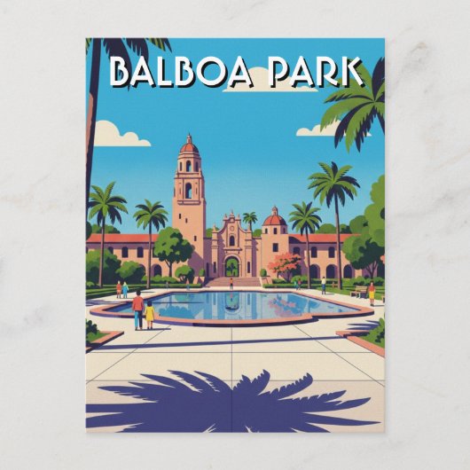 Balboa Park San Diego CA Travel ポストカード (正面)