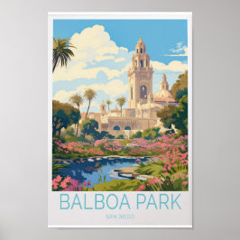 Balboa Park Travel Poster – サンディエゴ・カリフォルニア ポスター