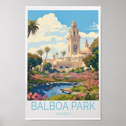 Balboa Park Travel Poster – サンディエゴ・カリフォルニア ポスター (正面)