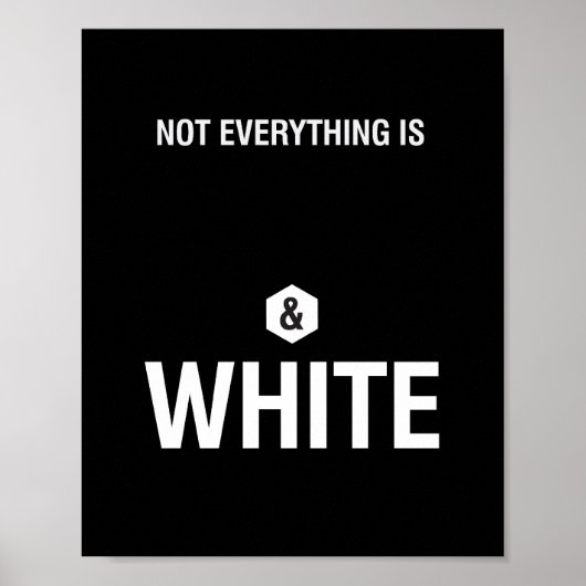 Balck & White - 8"x10"アートプリント ポスター (正面)