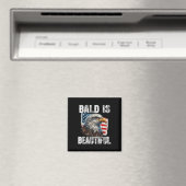 Baldはおもしろい美しいイーグル7月4日Usa Patr マグネット (インサイチュ (食洗機))