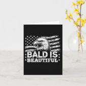 Baldは美しい – 7月4日の独立記念日B カード (黄色い花)