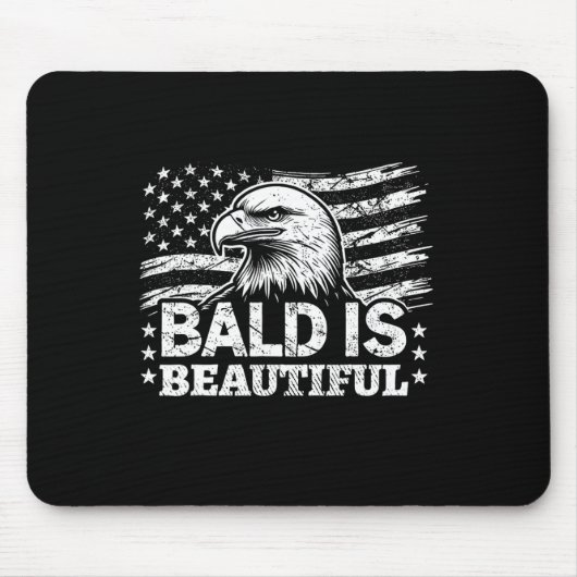 Baldは美しい – 7月4日の独立記念日B マウスパッド (正面)