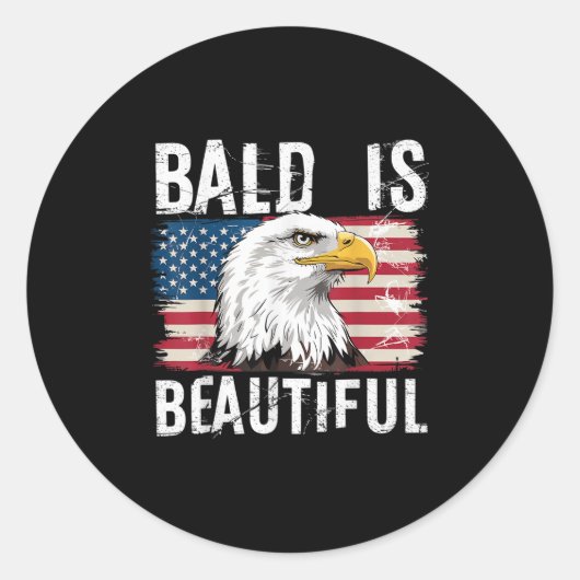 Baldは7月の独立記念日の4番目の美しいBal ラウンドシール (正面)