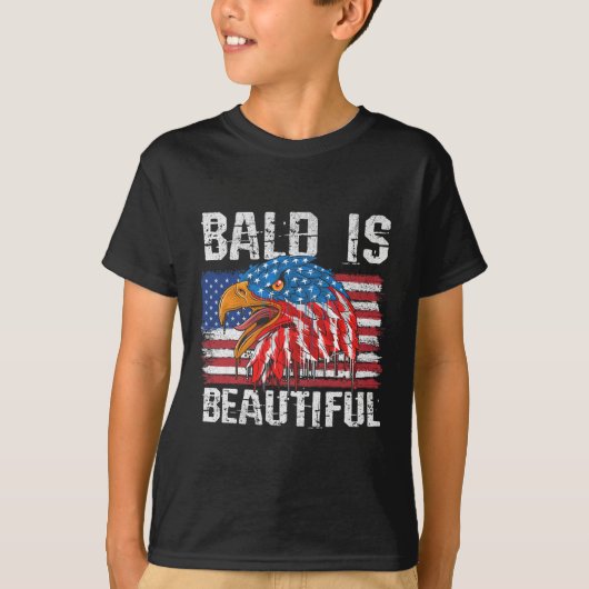 Baldは7月の独立記念日の4番目の美しいBal Tシャツ (正面)