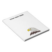 Baldカスタム eagleワイルドライフバードロゴ付きメモ帳 ノートパッド (アングル)