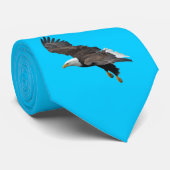 Bald 飛んでいる Eagle Wildife写真2 ネクタイ (ロール)