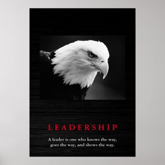 Bald American Eagle Leadershipポスター ポスター (正面)