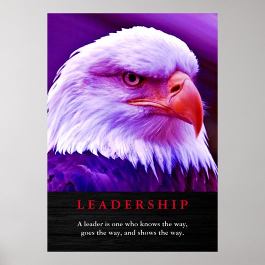 Bald American Eagle Patriotic Leadership Poster ポスター (正面)