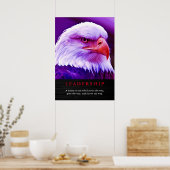 Bald American Eagle Patriotic Leadership Poster ポスター (キッチン)