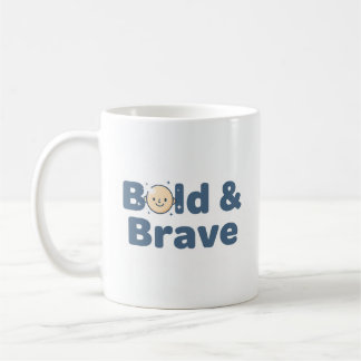 Bald & Brave Mug – Funny Positive Design コーヒーマグカップ